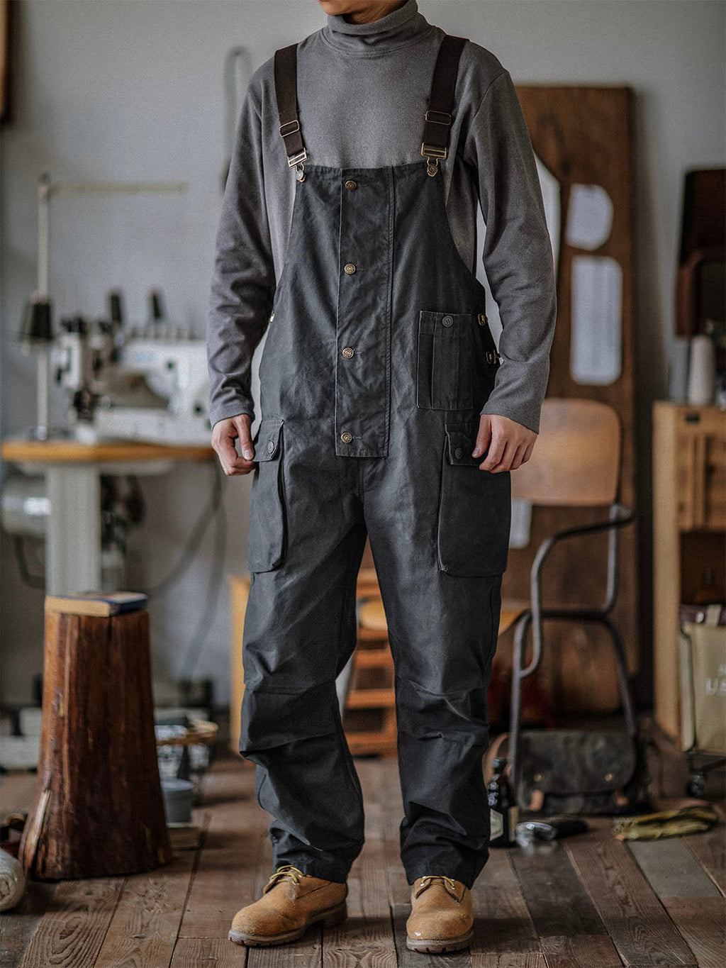 Benny Men's Overalls | Durable Canvas Workwear, Tapered Fit