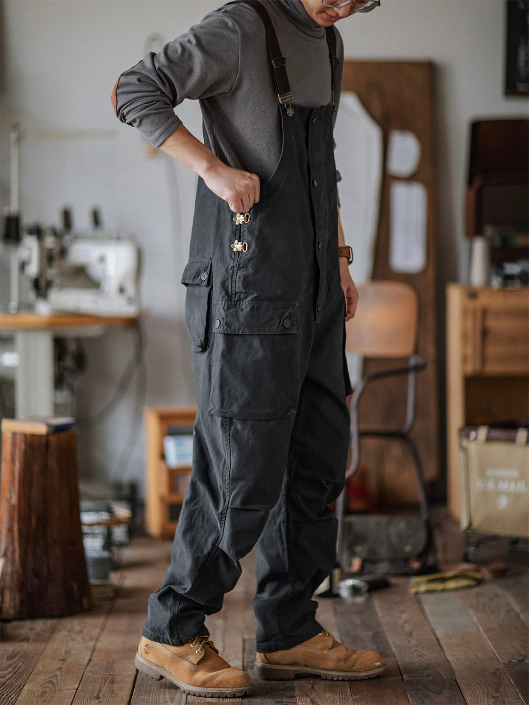 Benny Men's Overalls | Durable Canvas Workwear, Tapered Fit