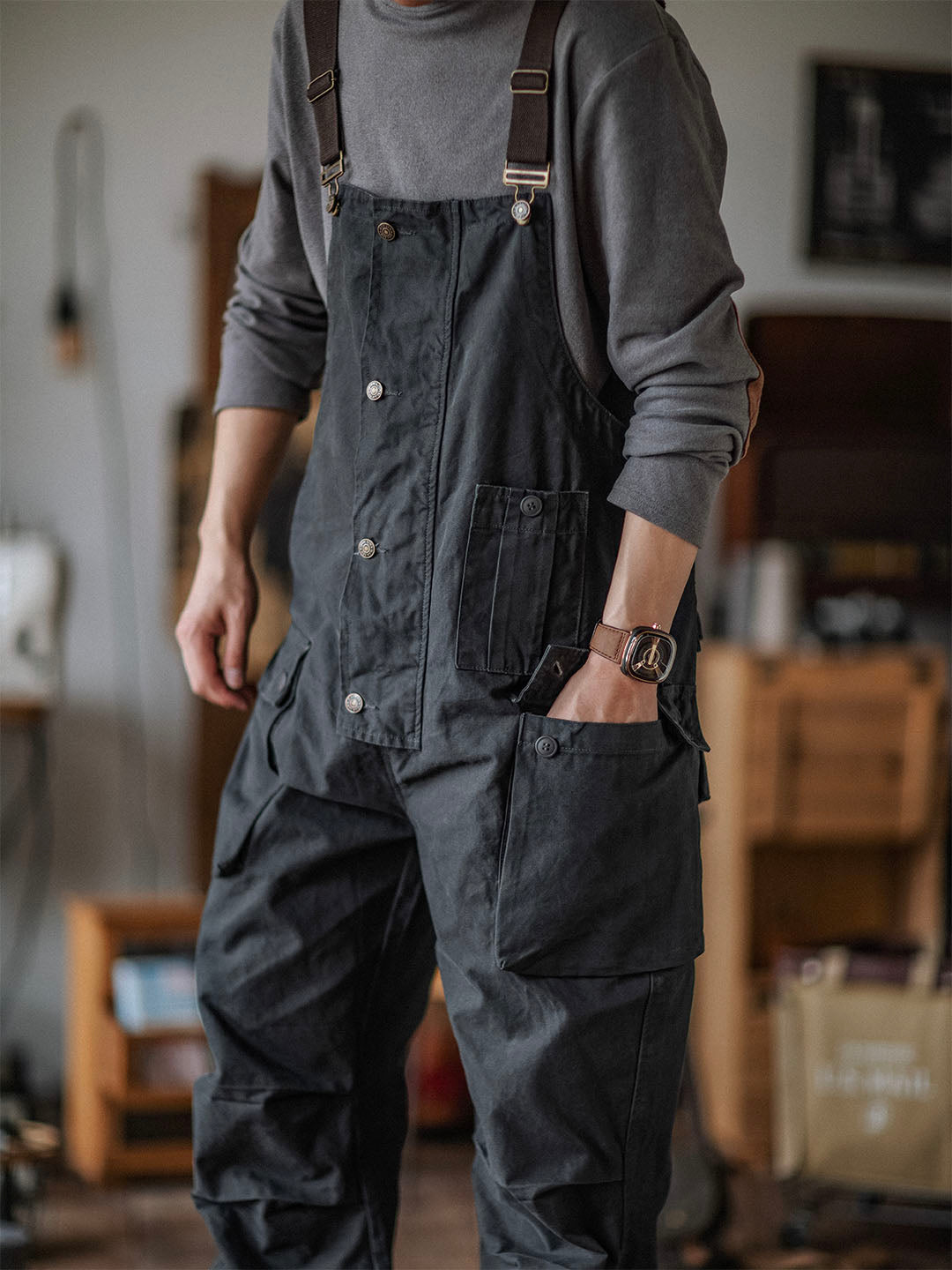Benny Men's Overalls | Durable Canvas Workwear, Tapered Fit