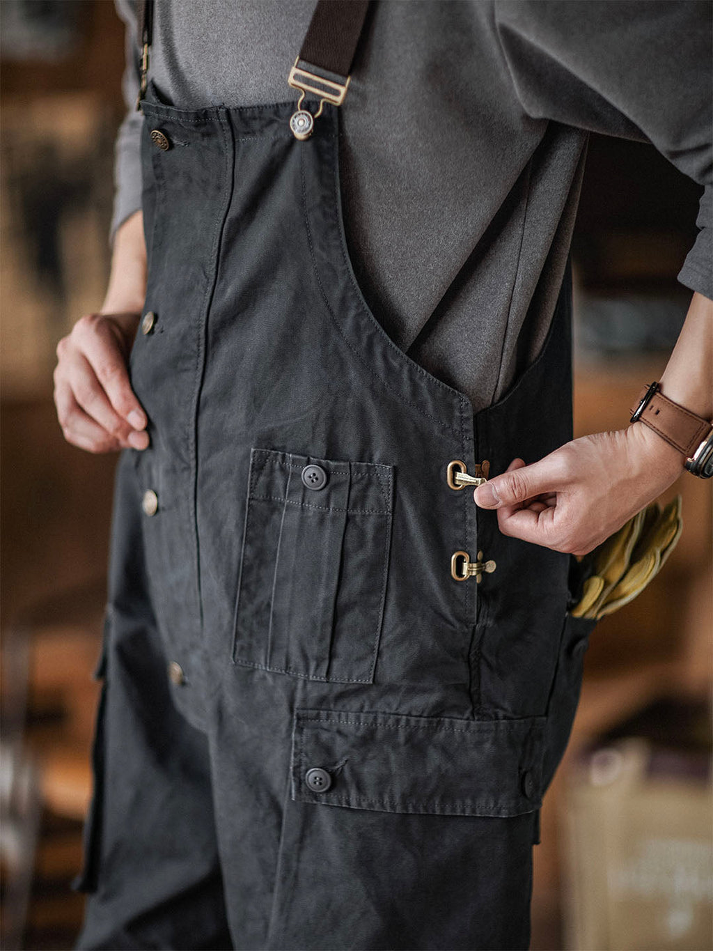 Benny Men's Overalls | Durable Canvas Workwear, Tapered Fit