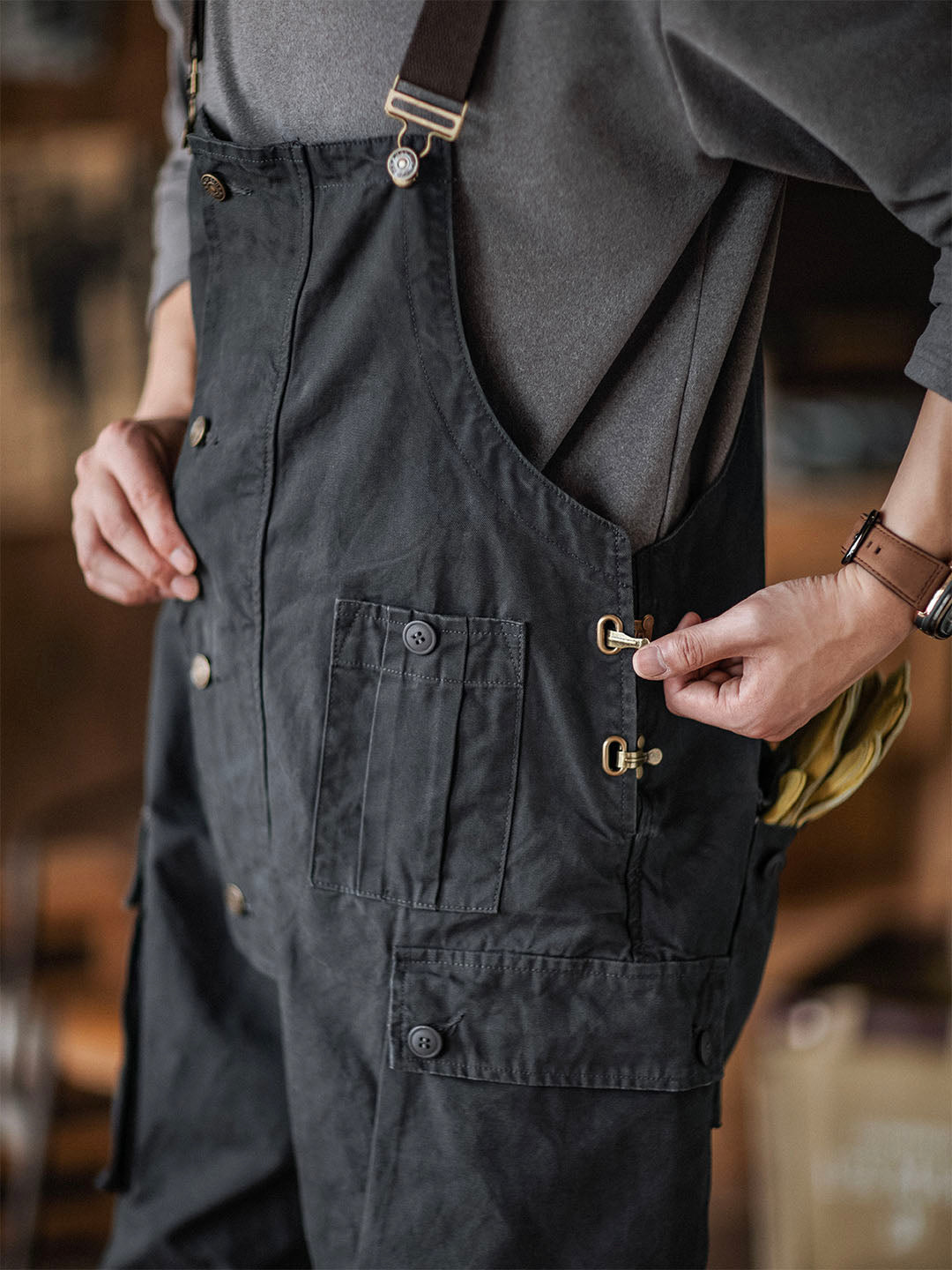 Benny Men's Overalls | Durable Canvas Workwear, Tapered Fit